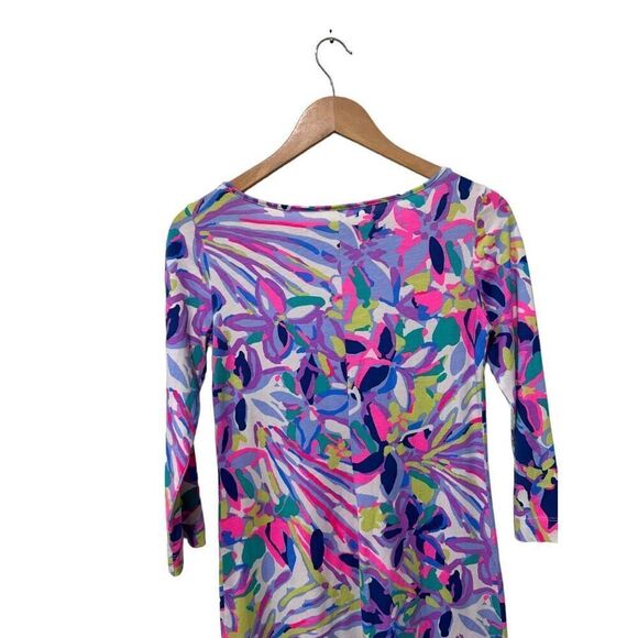 Lilly Pulitzer Marlowe Havin A Blast Floral Shiftt Dress Multicolor Size XS - Picture 10 of 13